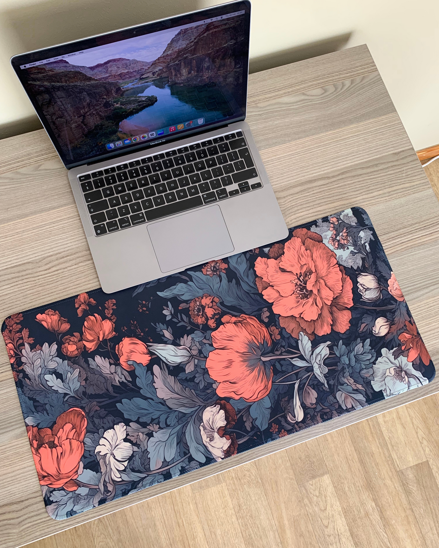 Vintage Floral Desk Pad