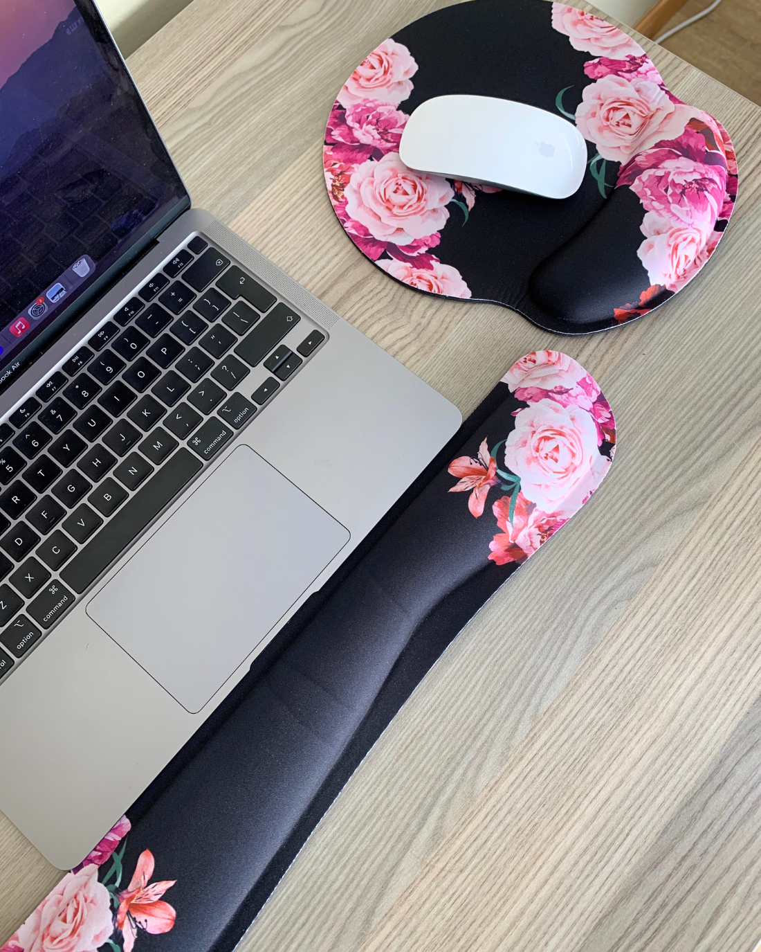 Botanic Bliss Mouse Pad & Wrist Pad Combo