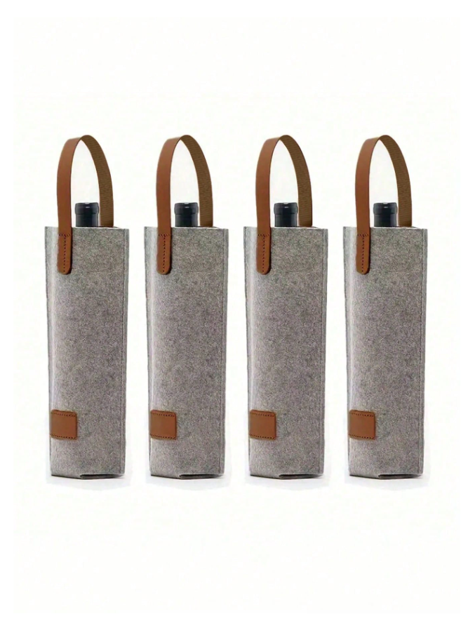 Felt Wine Bag - Set of 2