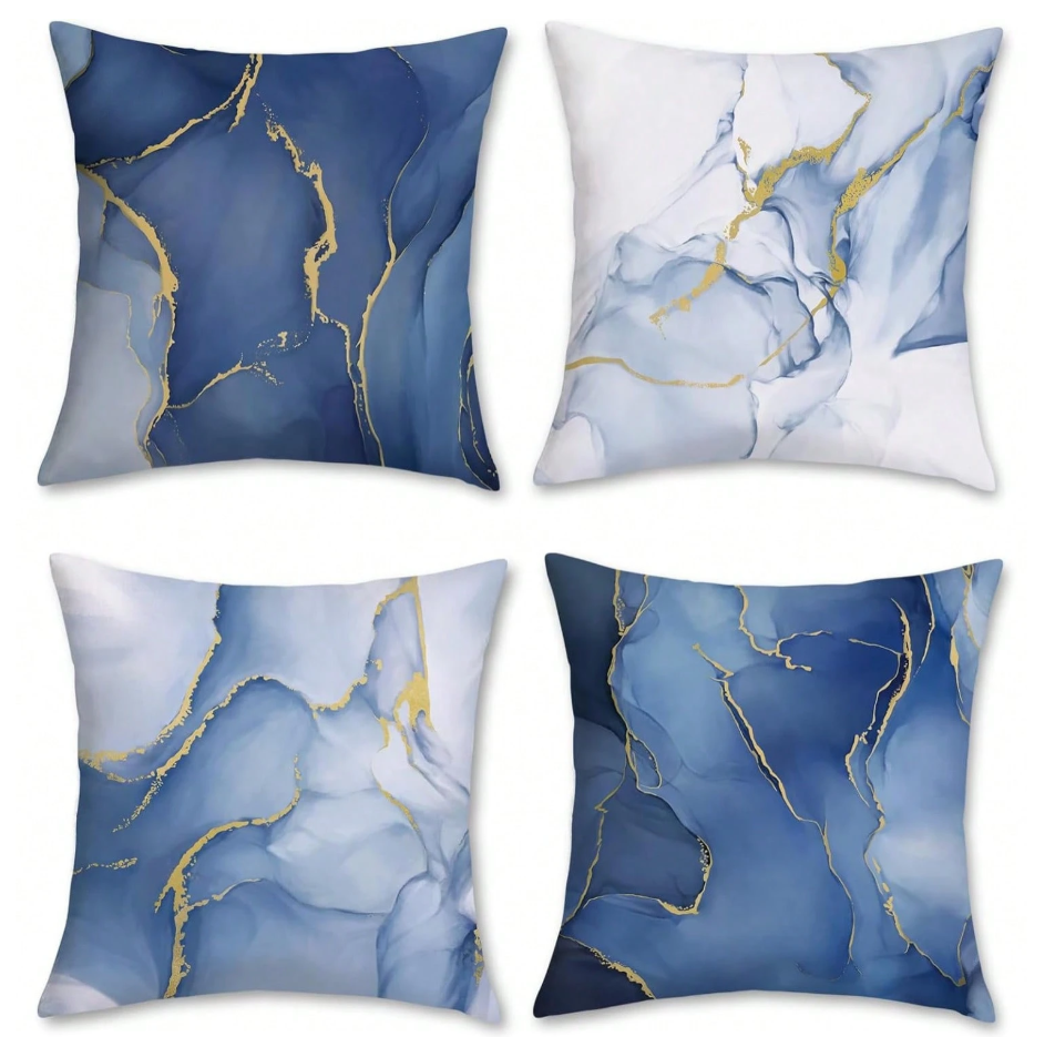 Midnight Marble Set of 4