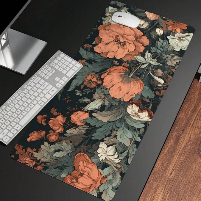 Vintage Floral Desk Pad