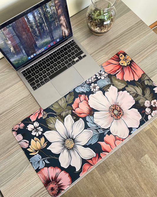 Floral Escape Desk Pad