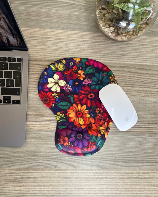 Floral Frenzy Mouse Pad
