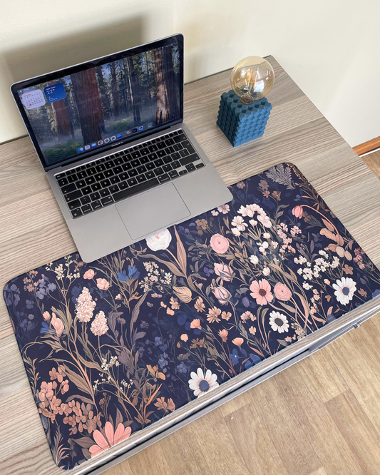 Midnight Meadow Desk Pad