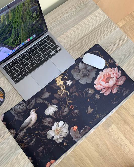 Midnight Bloom Desk Pad