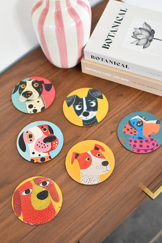 Paws & Pour Coaster Set of 6