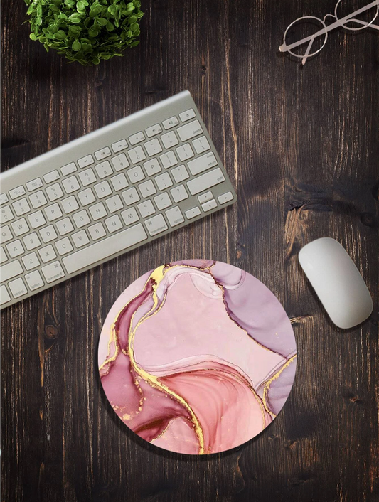 Pink Marble Mouse Pad