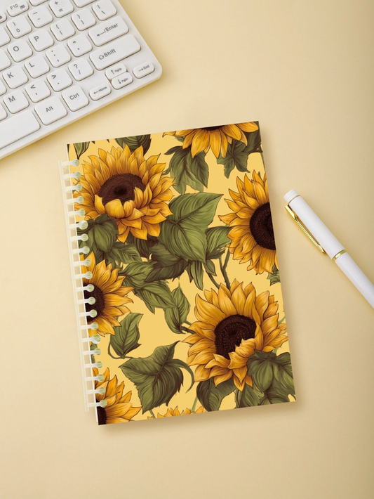 Vintage Sunflower Notebook