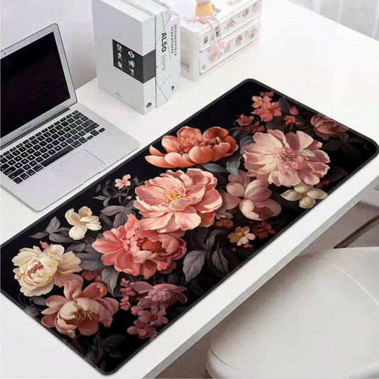 Floral Blush Desk Pad