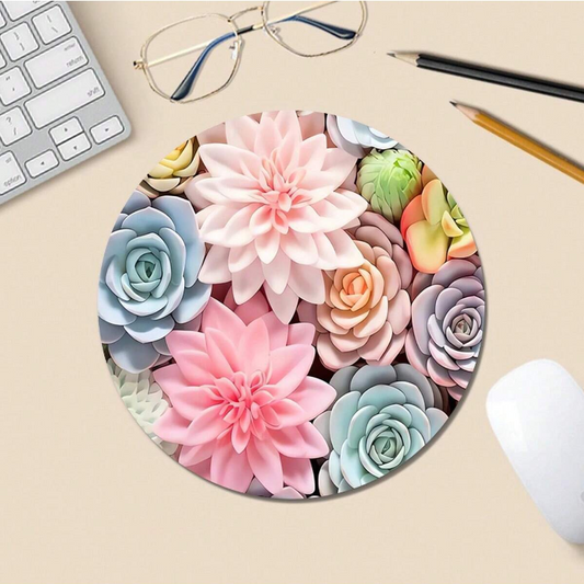 Succulent Radiance Mouse Pad