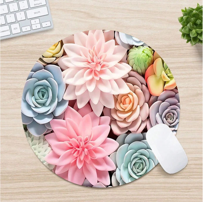 Succulent Radiance Mouse Pad