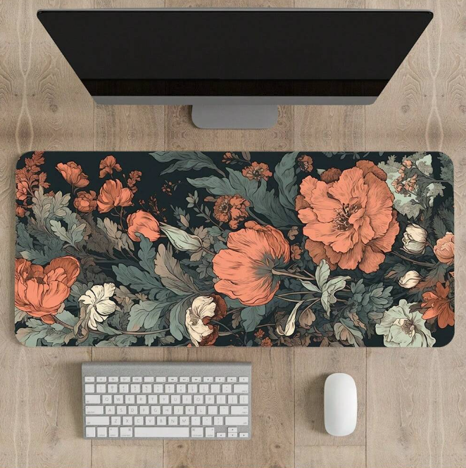 Vintage Floral Desk Pad