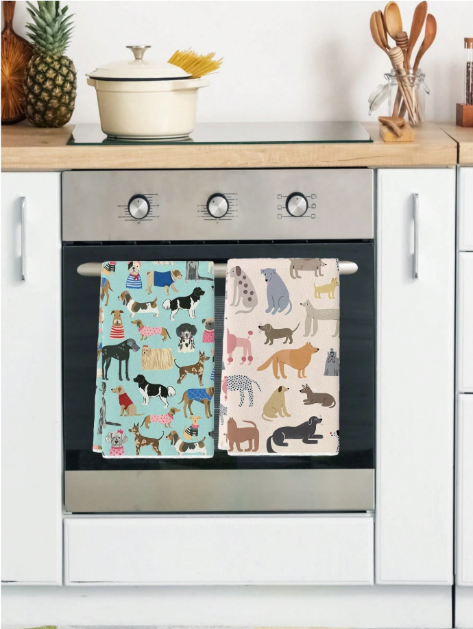 Playful Paws Kitchen Cloth Set (2 Pack)